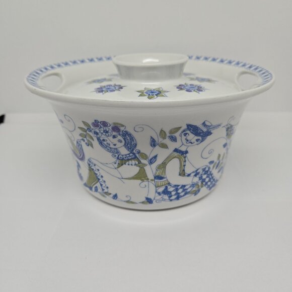Vintage Lotte Coupe by Figgjo 1 Qt Casserole Bowl w/ Lid, Norway, 1972 - Picture 4 of 15